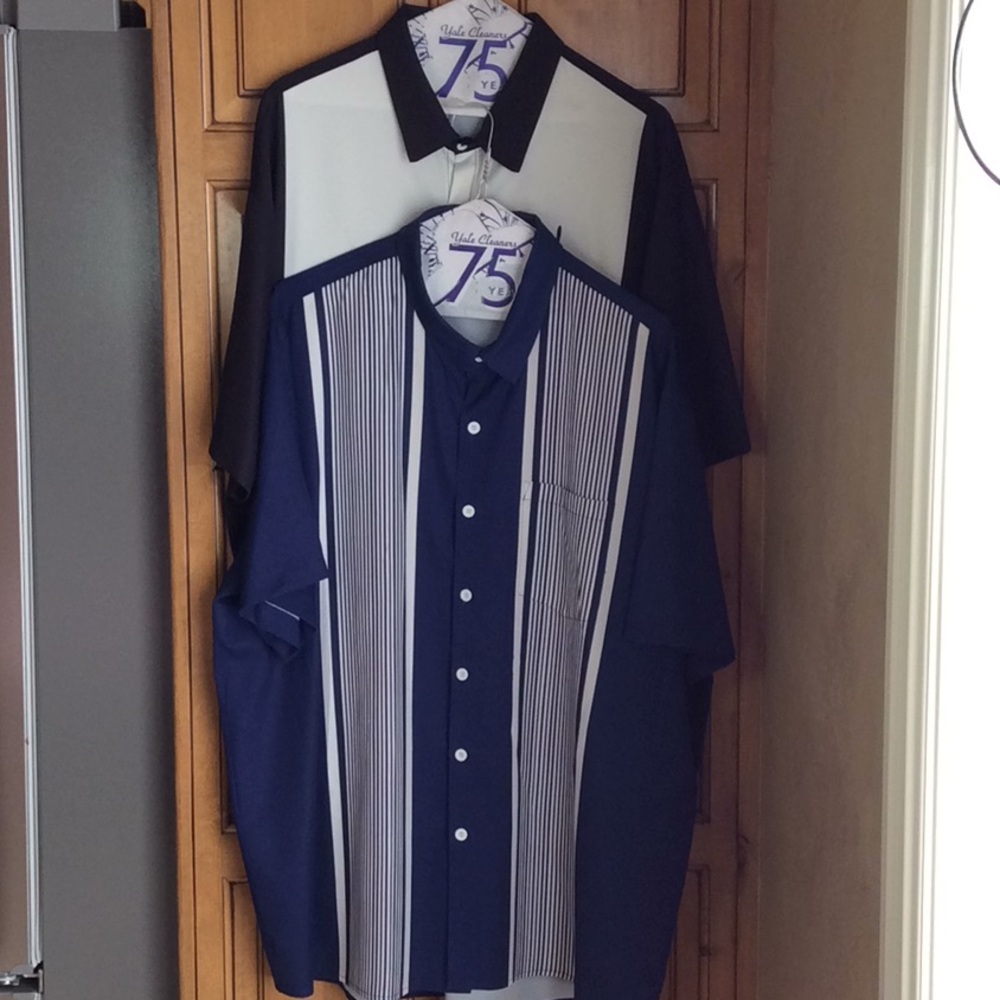 FINAL SALE PRICE SS Button Down Shirt Lot x 2 XXL